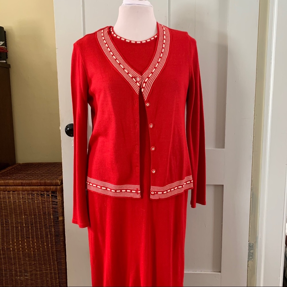 PRICE ⏬ SLEEVELESS SWEATER DRESS WITH MATCHING SWEATER, NWOT